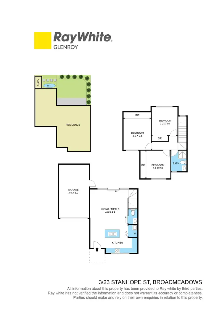 Floorplan of Homely townhouse listing, 3/23 Stanhope Street, Broadmeadows VIC 3047