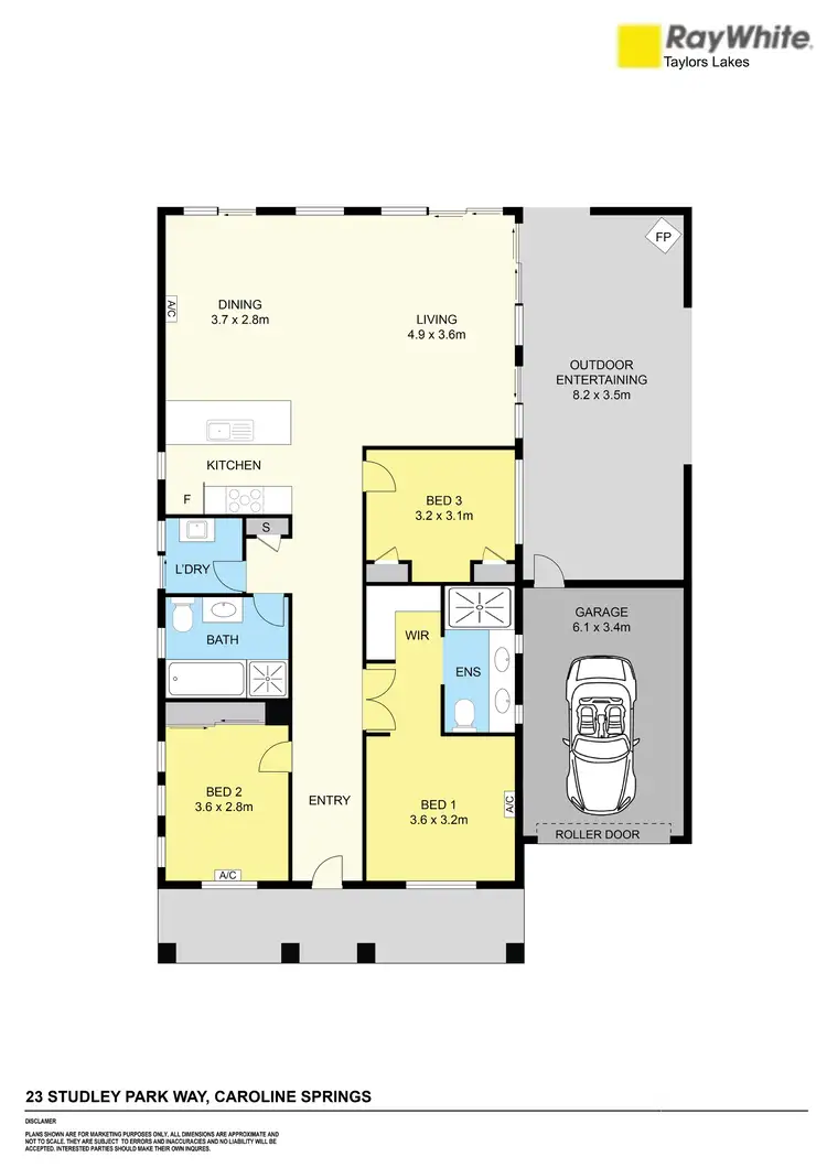 Floorplan of Homely house listing, 23 Studley Park Way, Caroline Springs VIC 3023