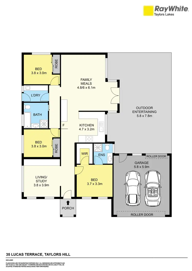 Floorplan of Homely house listing, 35 Lucas Terrace, Taylors Hill VIC 3037