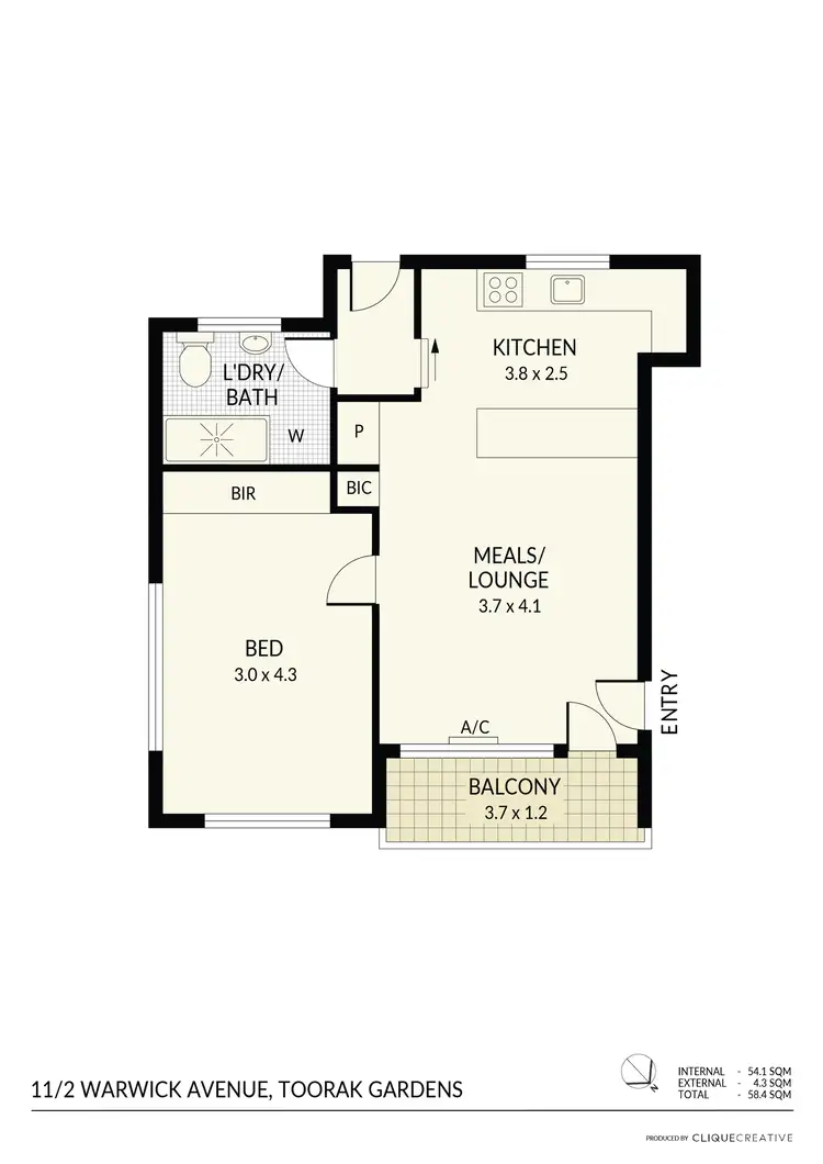 Floorplan of Homely unit listing, 11/2 Warwick Avenue, Toorak Gardens SA 5065