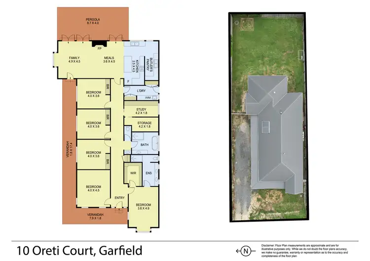 Floorplan of Homely house listing, 10 Oreti Court, Garfield VIC 3814