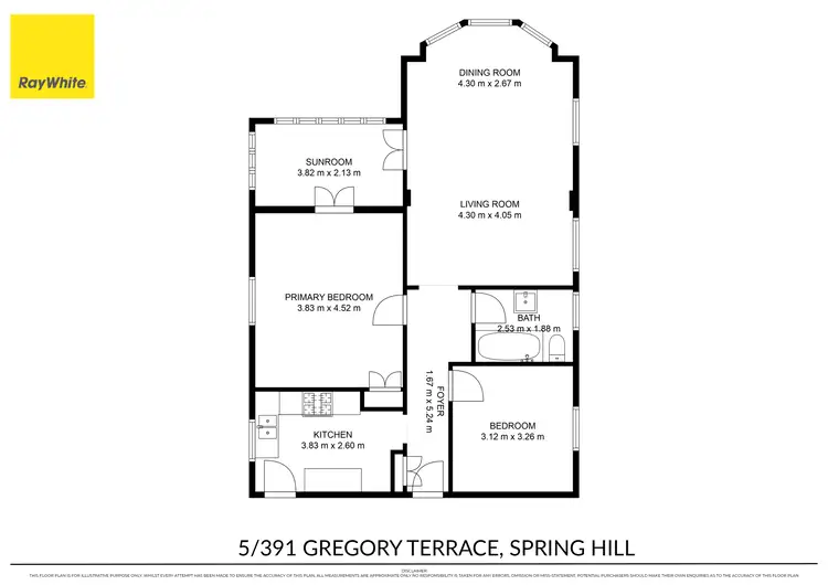 Floorplan of Homely apartment listing, 5/391 Gregory Terrace, Spring Hill QLD 4000