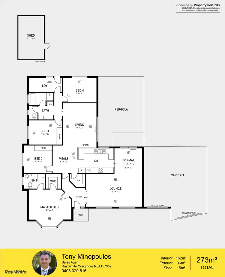 Floorplan of Homely house listing, 15 Tobin Court, Hillbank SA 5112