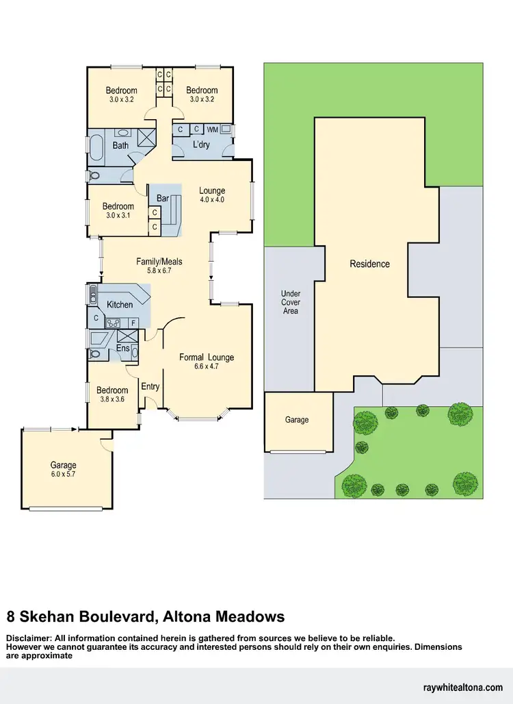 Floorplan of Homely house listing, 8 Skehan Boulevard, Altona Meadows VIC 3028
