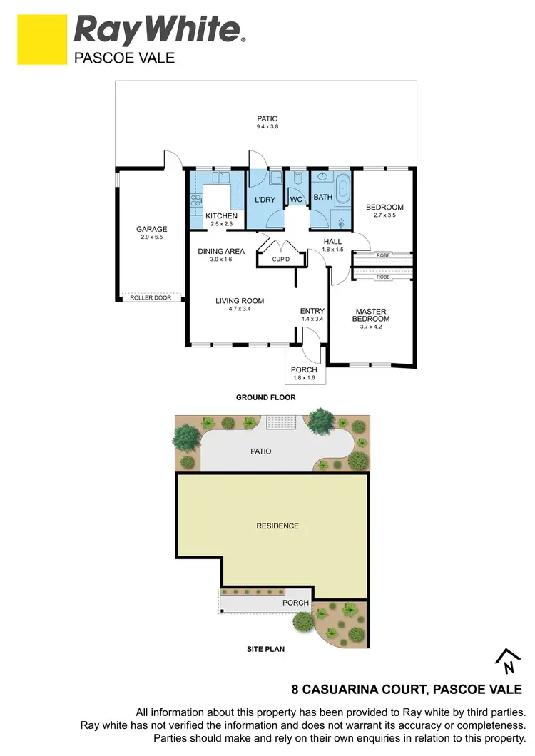 Floorplan of Homely unit listing, 8 Casuarina Court, Pascoe Vale VIC 3044