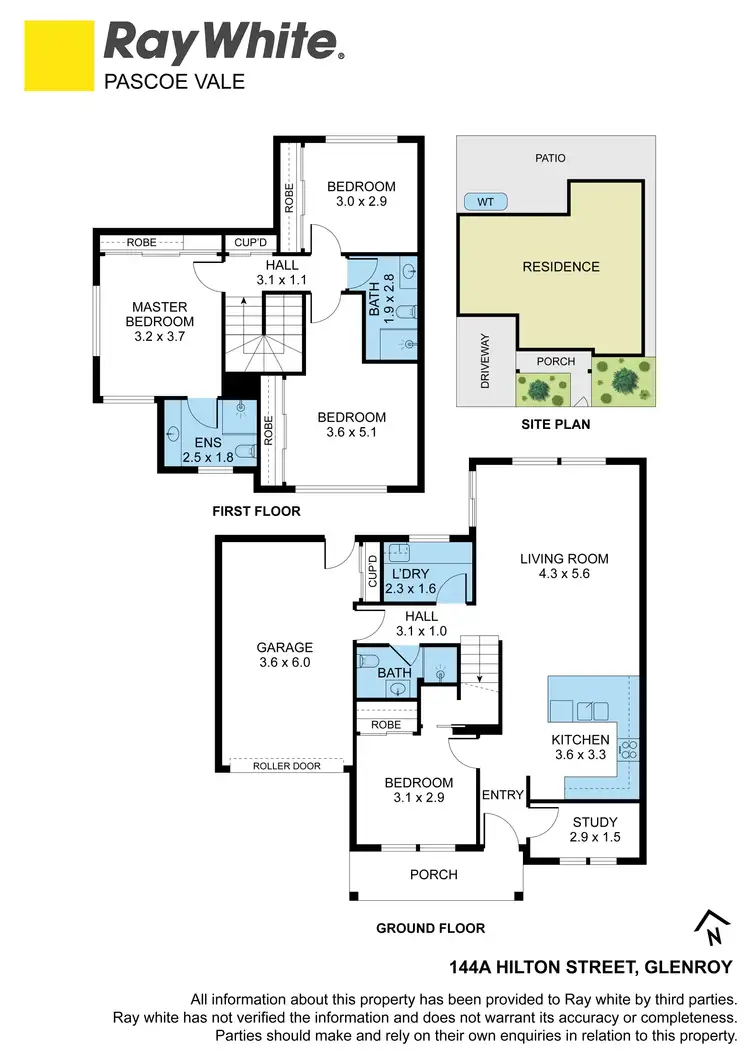 Floorplan of Homely townhouse listing, 144A Hilton Street, Glenroy VIC 3046