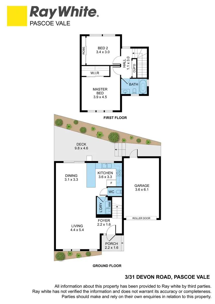 Floorplan of Homely townhouse listing, 3/31 Devon Road, Pascoe Vale VIC 3044
