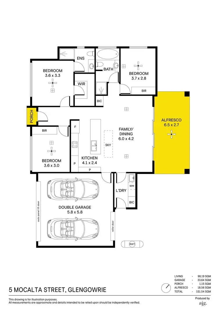 Floorplan of Homely house listing, 5 Mocalta Street, Glengowrie SA 5044