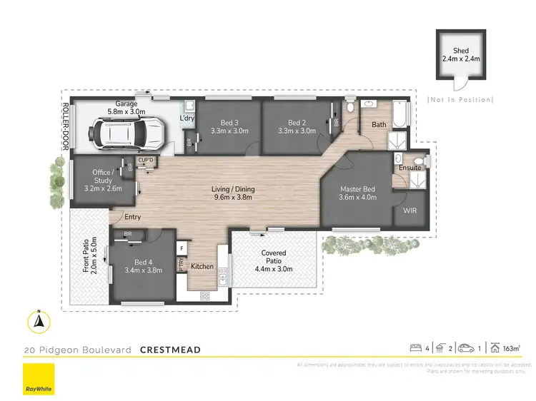 Floorplan of Homely house listing, 20 Pidgeon Boulevard, Crestmead QLD 4132
