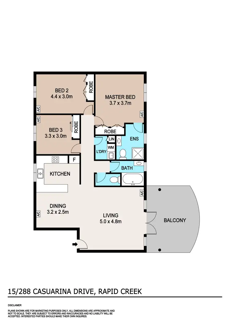 Floorplan of Homely unit listing, 15/288 Casuarina Drive, Rapid Creek NT 810