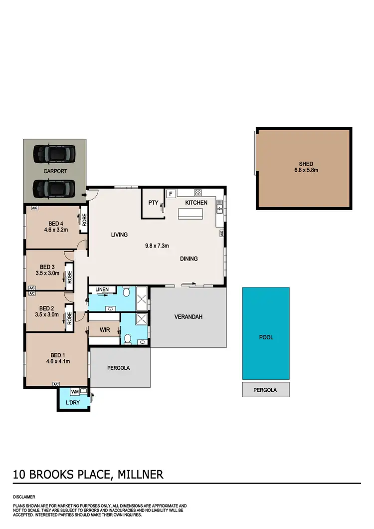 Floorplan of Homely house listing, 10 Brooks Place, Millner NT 810