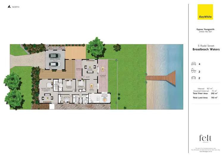 Floorplan of Homely house listing, 5 Rudd Street, Broadbeach Waters QLD 4218