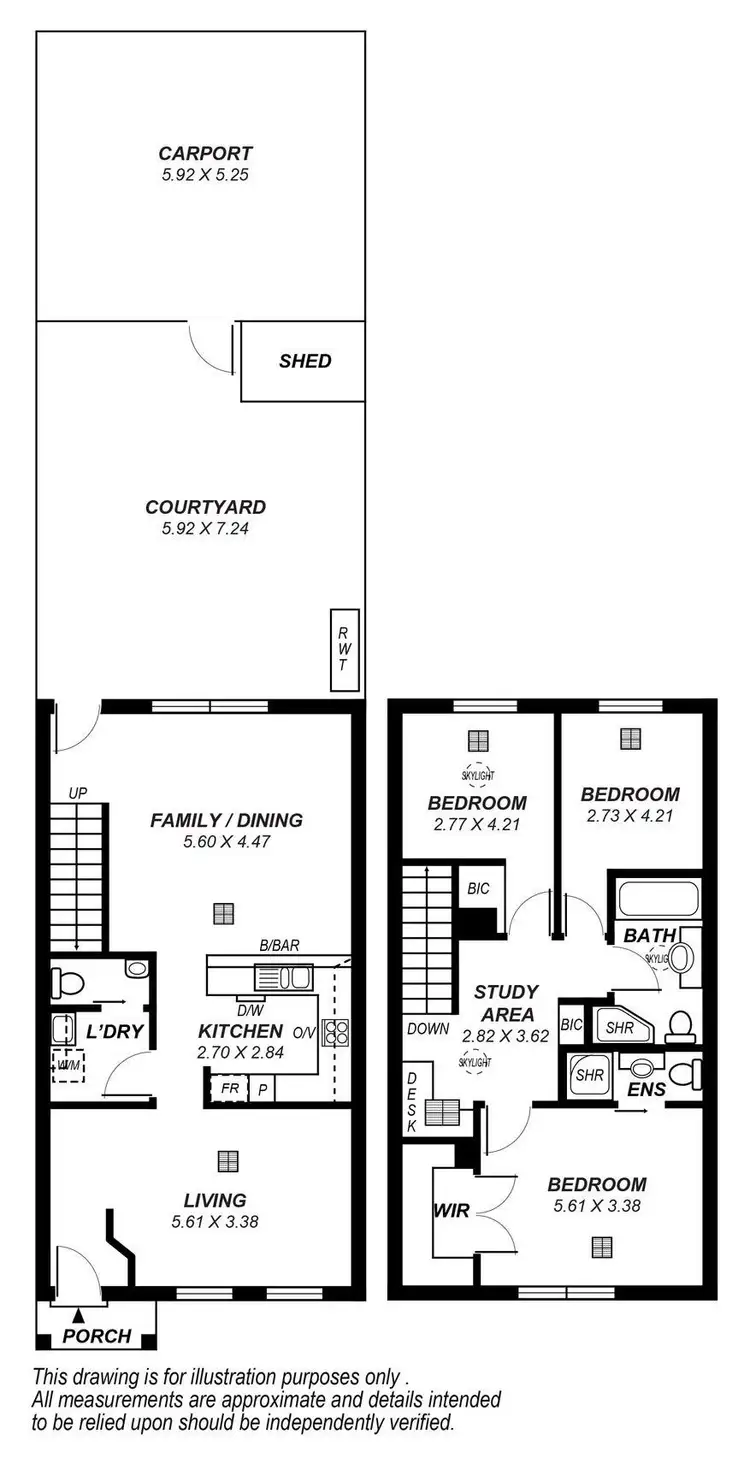 Floorplan of Homely townhouse listing, 3/28 Clare Street, Athol Park SA 5012