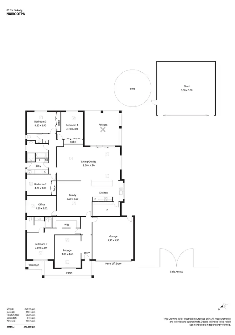 Floorplan of Homely house listing, 83 The Parkway, Nuriootpa SA 5355