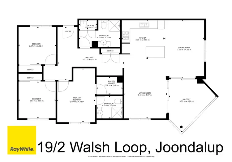 Floorplan of Homely apartment listing, 19/2 Walsh Loop, Joondalup WA 6027