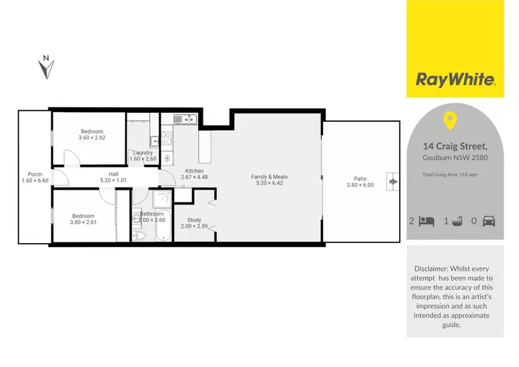 Floorplan of Homely house listing, 14 Craig Street, Goulburn NSW 2580