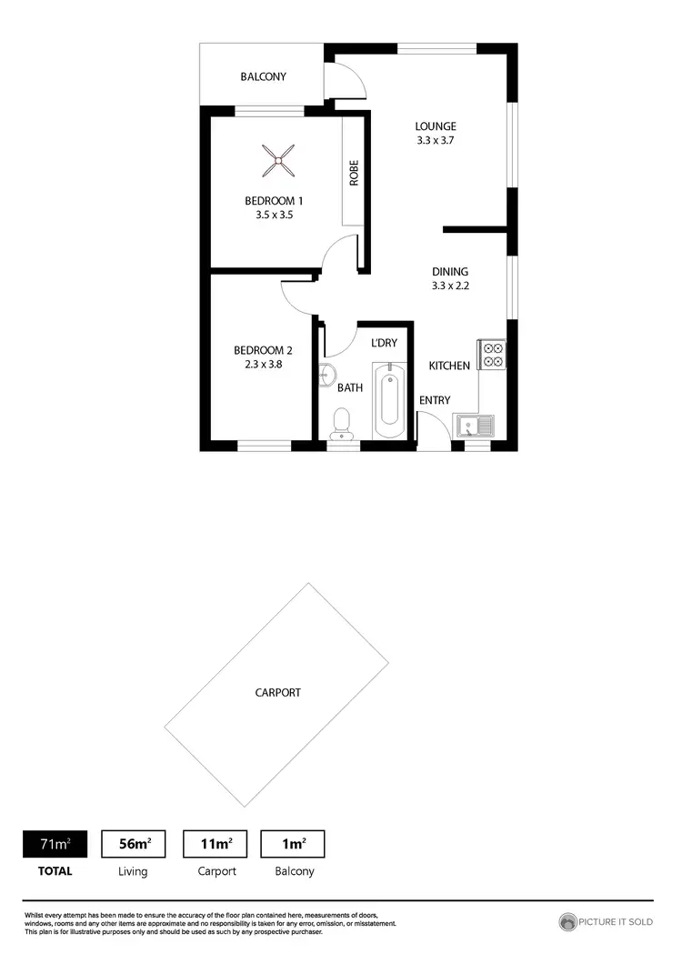 Floorplan of Homely unit listing, 5/25A Muller Road, Hampstead Gardens SA 5086
