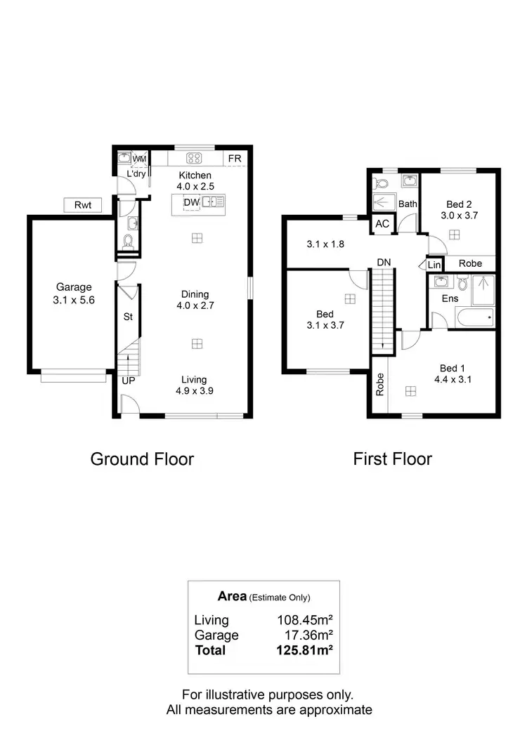 Floorplan of Homely townhouse listing, 4/1 Jones Street, Woodville SA 5011