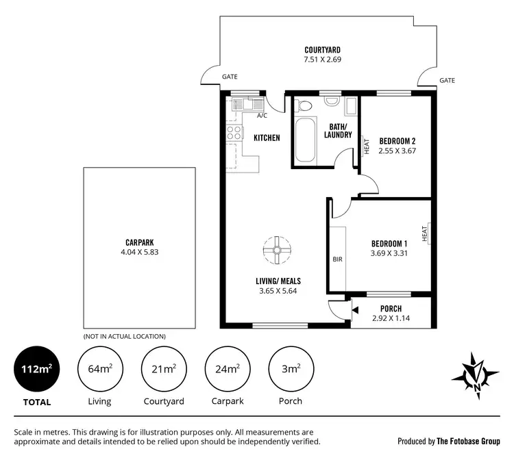 Floorplan of Homely other listing, 2/52 John Street, Ascot Park SA 5043
