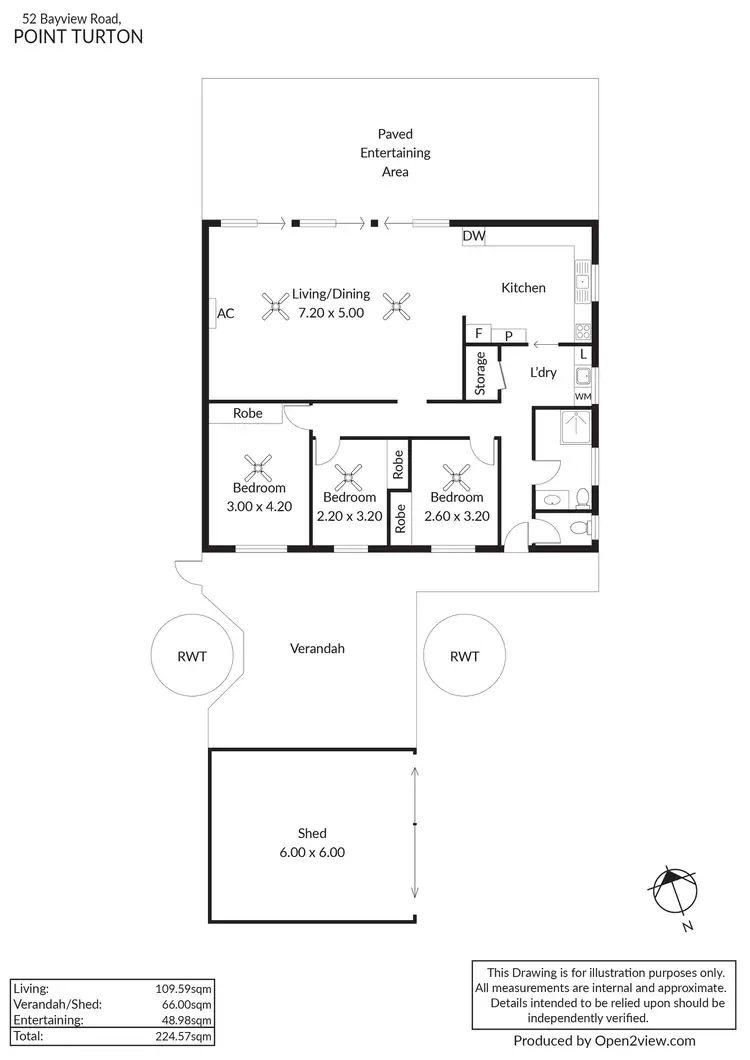 Floorplan of Homely house listing, 52 Bayview Road, Point Turton SA 5575
