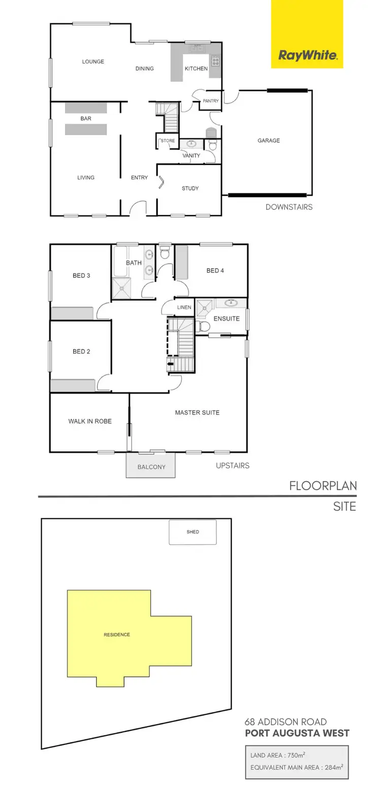 Floorplan of Homely house listing, 68 Addison Road, Port Augusta West SA 5700