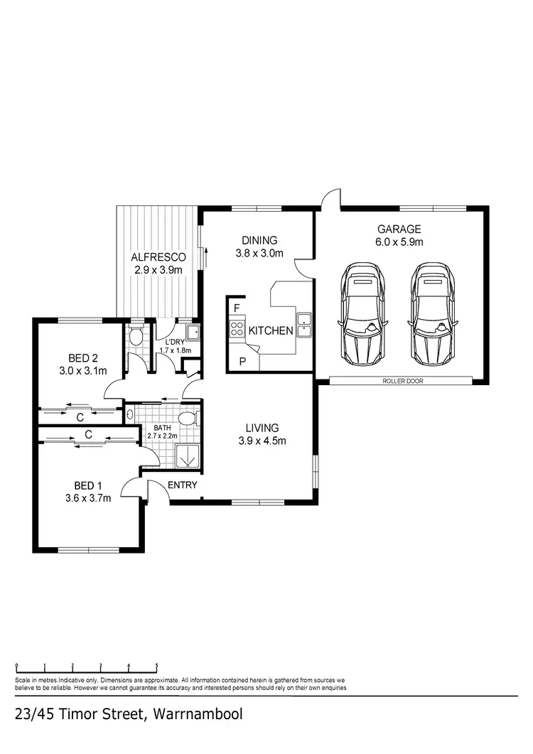 Floorplan of Homely house listing, 23/45 Timor Street, Warrnambool VIC 3280