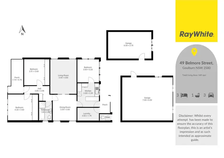 Floorplan of Homely house listing, 49 Belmore Street, Goulburn NSW 2580