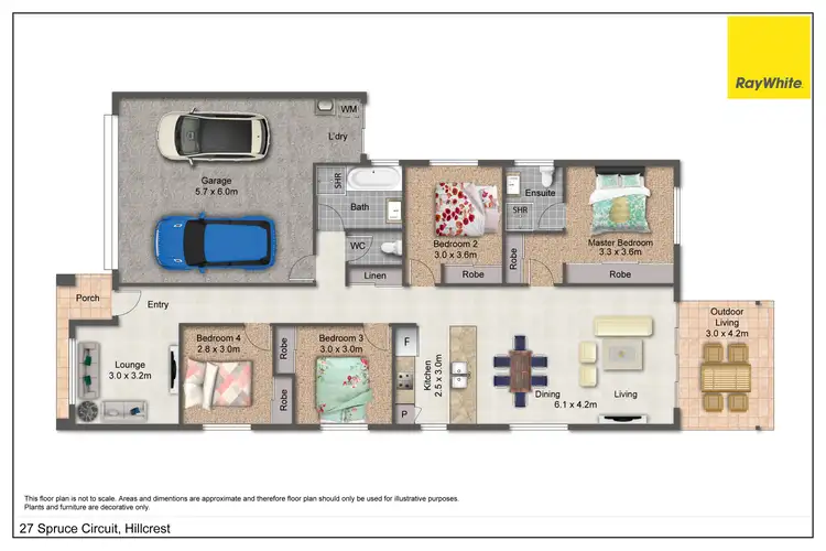 Floorplan of Homely house listing, 27 Spruce Circuit, Hillcrest QLD 4118