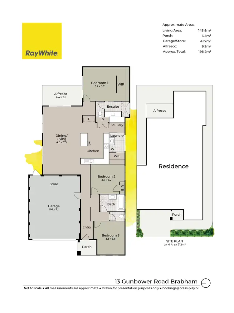 Floorplan of Homely house listing, 13 Gunbower Road, Brabham WA 6055