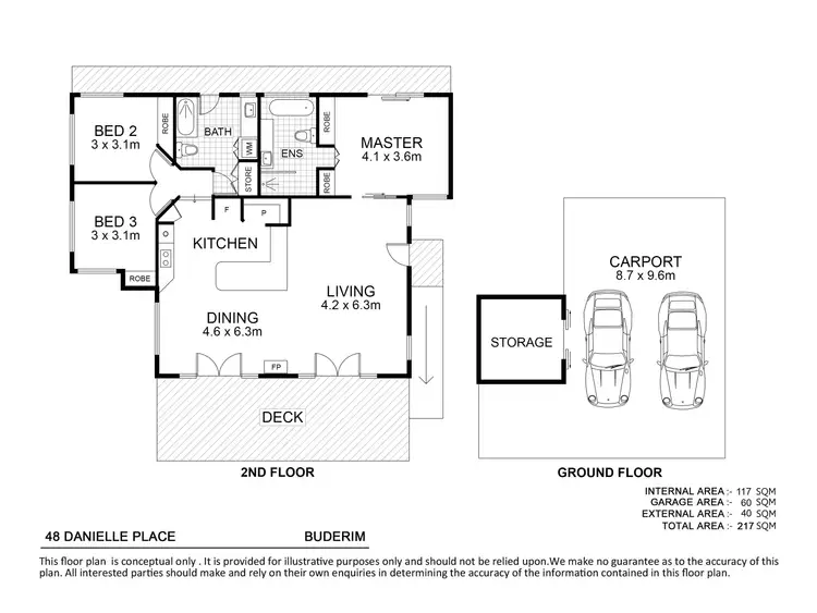 Floorplan of Homely house listing, 48 Danielle Place, Buderim QLD 4556