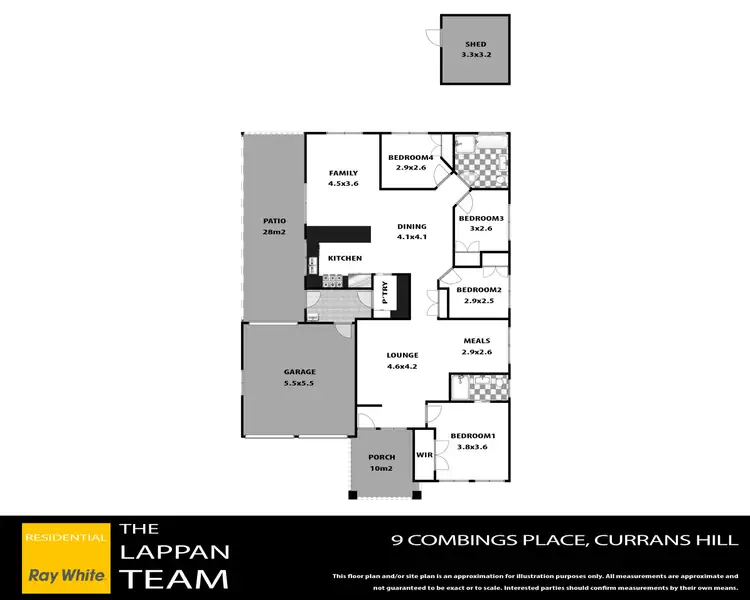 Floorplan of Homely house listing, 9 Combings Place, Currans Hill NSW 2567
