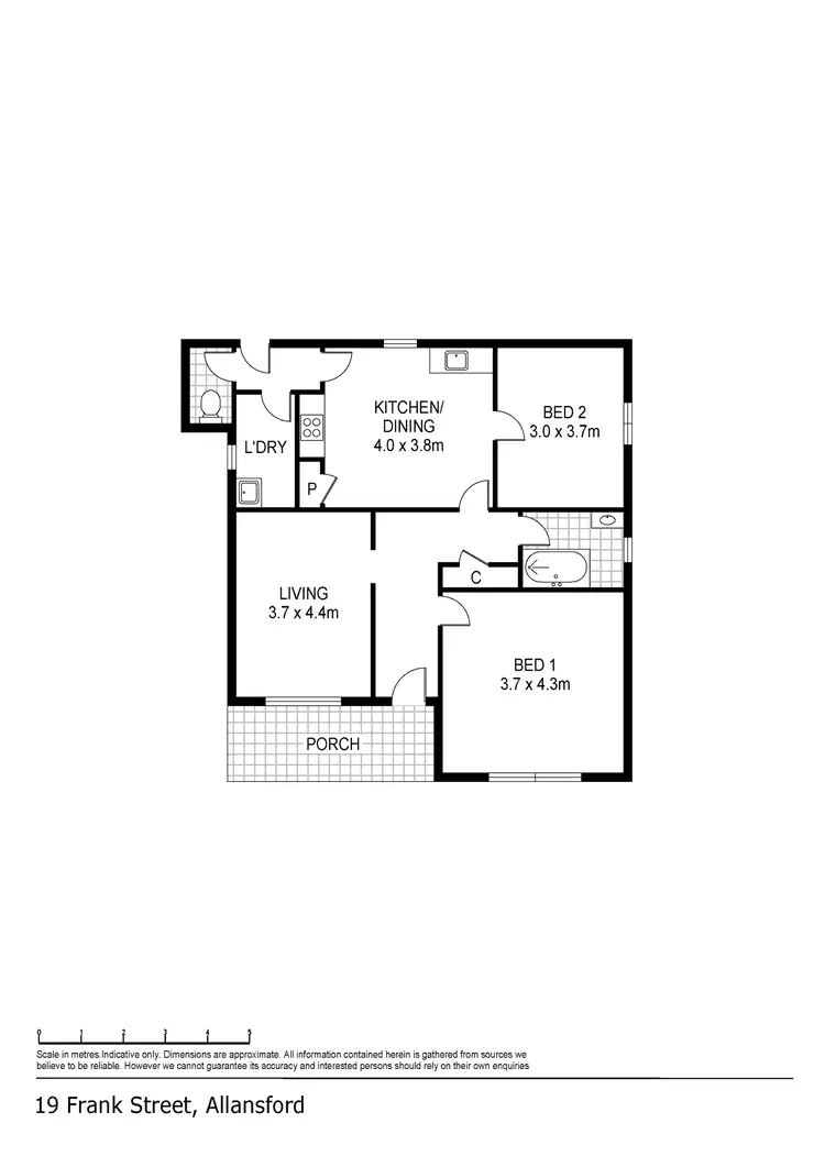 Floorplan of Homely house listing, 19 Frank Street, Allansford VIC 3277
