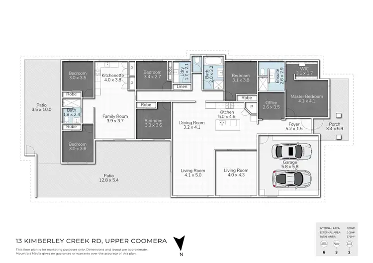 Floorplan of Homely house listing, 13 Kimberley Creek Road, Upper Coomera QLD 4209