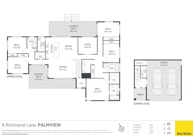 Floorplan of Homely house listing, 8 Richmond Lane, Palmview QLD 4553