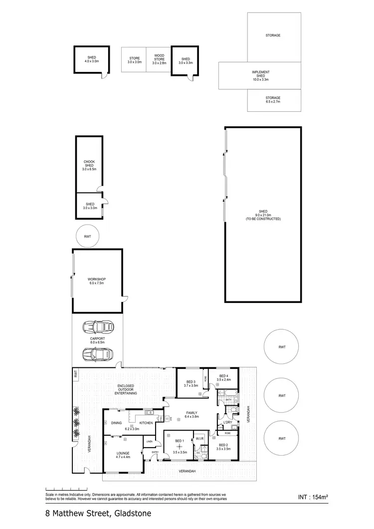 Floorplan of Homely house listing, 8 Matthew Street, Gladstone SA 5473