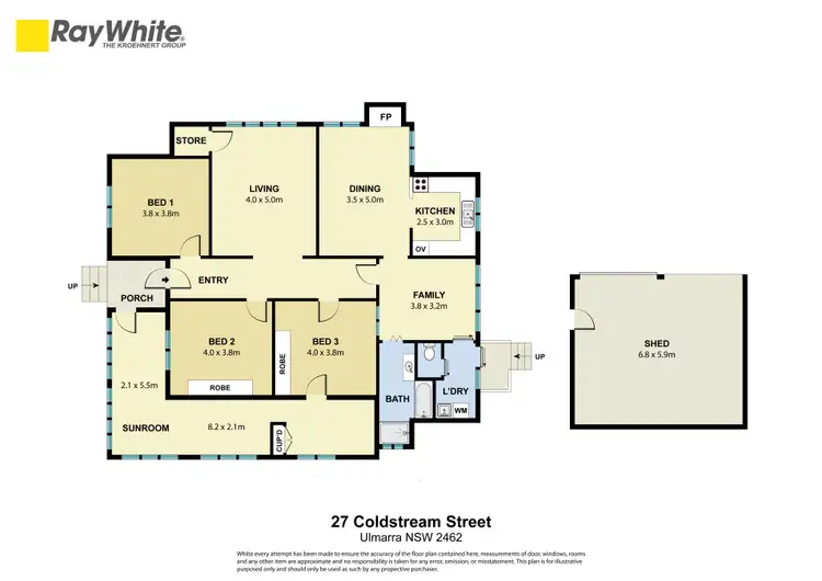 Floorplan of Homely house listing, 27 Coldstream Street, Ulmarra NSW 2462