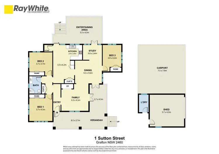 Floorplan of Homely house listing, 1 Sutton Street, Grafton NSW 2460