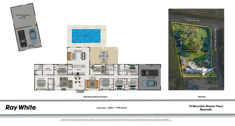 Floorplan of Homely house listing, 10 Mountain Breeze Place, Beerwah QLD 4519