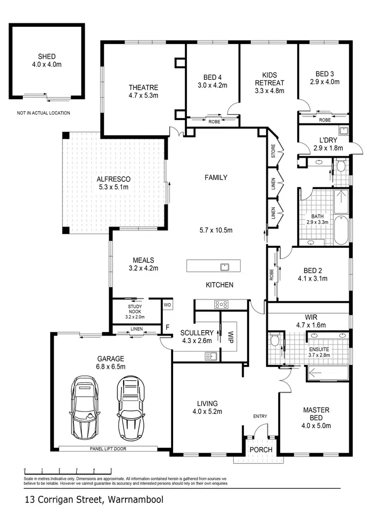Floorplan of Homely house listing, 13 Corrigan Street, Warrnambool VIC 3280