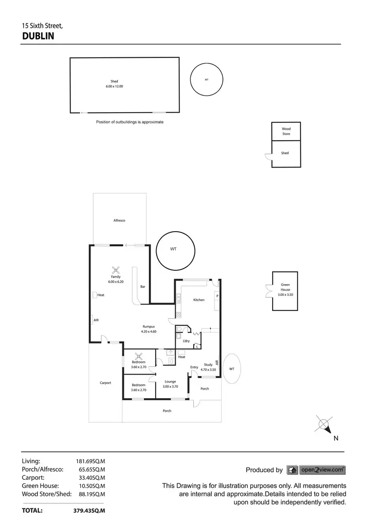 Floorplan of Homely house listing, 15 Sixth Street, Dublin SA 5501