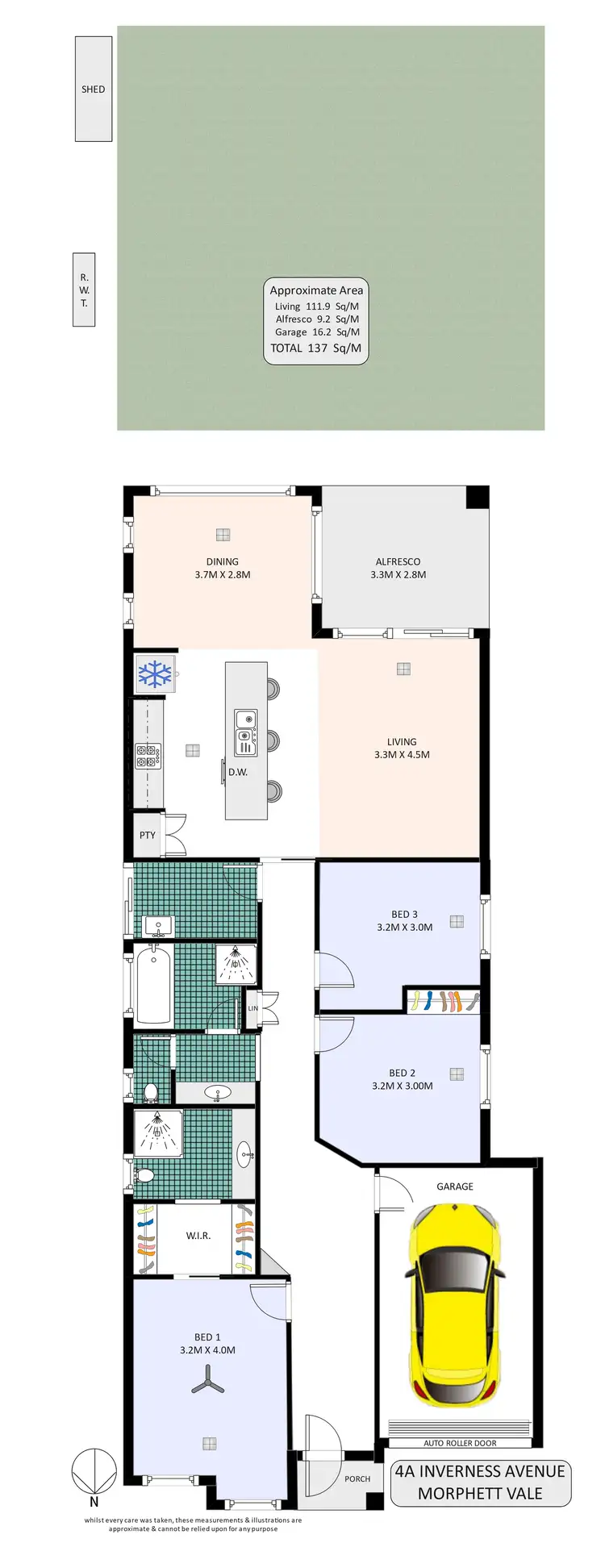 Floorplan of Homely house listing, 4A Inverness Avenue, Morphett Vale SA 5162
