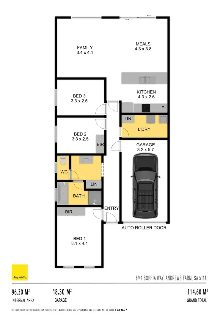 Floorplan of Homely house listing, 6/41 Sophia Way, Andrews Farm SA 5114