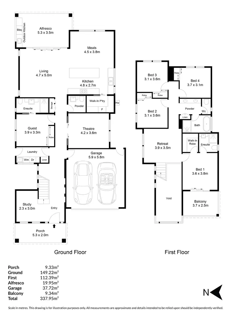 Floorplan of Homely house listing, 3 Harrow Road, Lightsview SA 5085