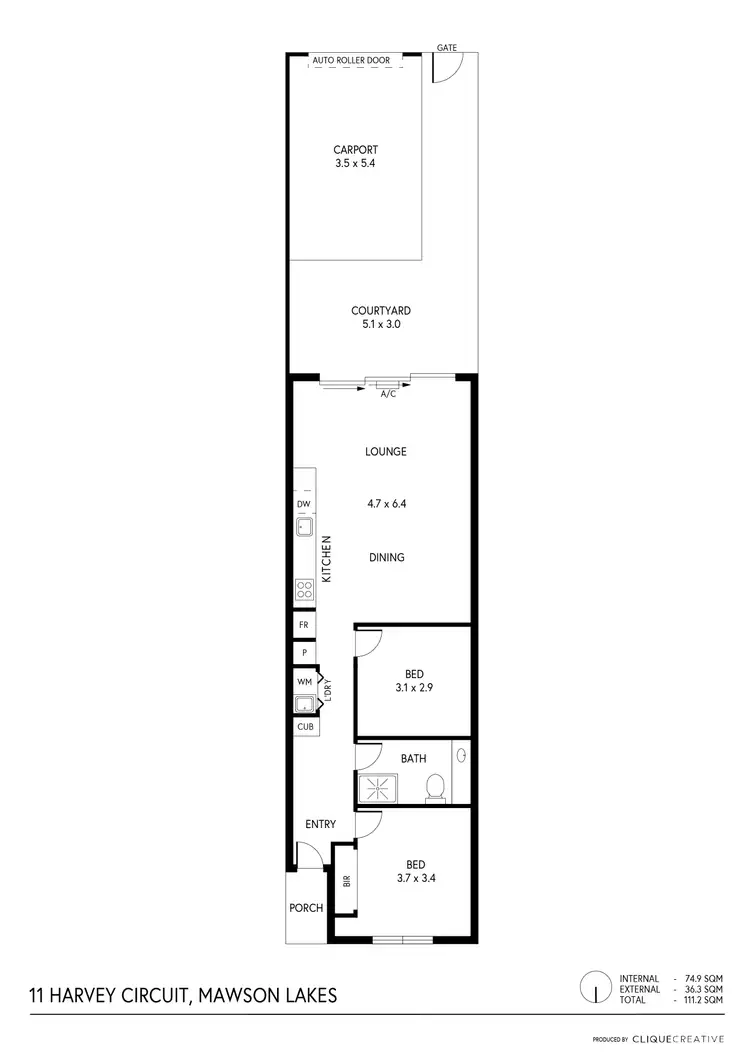Floorplan of Homely house listing, 11 Harvey Circuit, Mawson Lakes SA 5095