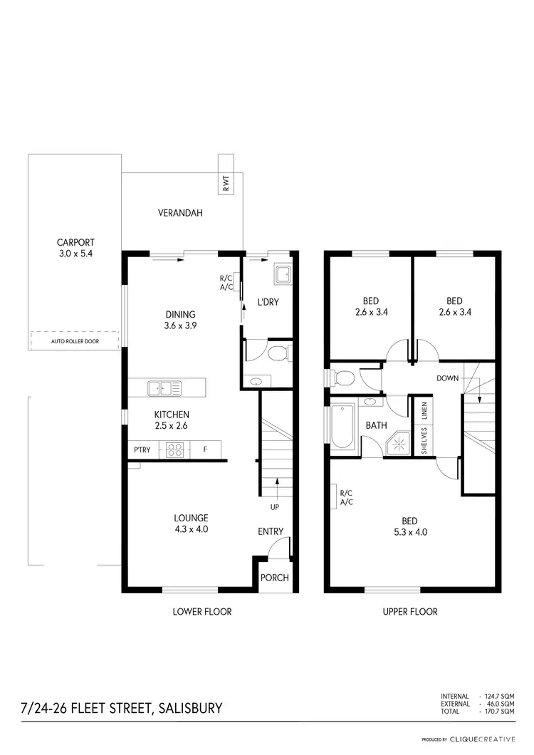 Floorplan of Homely townhouse listing, 7/24-26 Fleet Street, Salisbury SA 5108