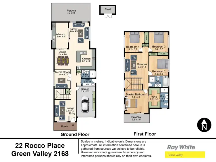 Floorplan of Homely house listing, 22 Rocco Place, Green Valley NSW 2168
