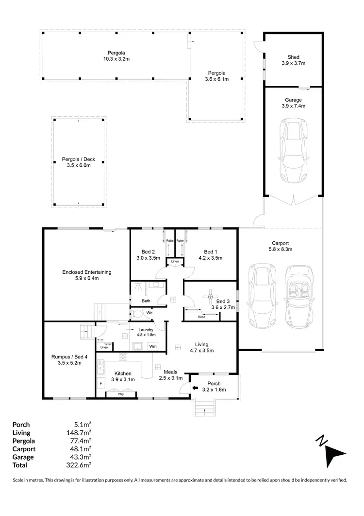 Floorplan of Homely house listing, 16 Rothwell Avenue, Ingle Farm SA 5098