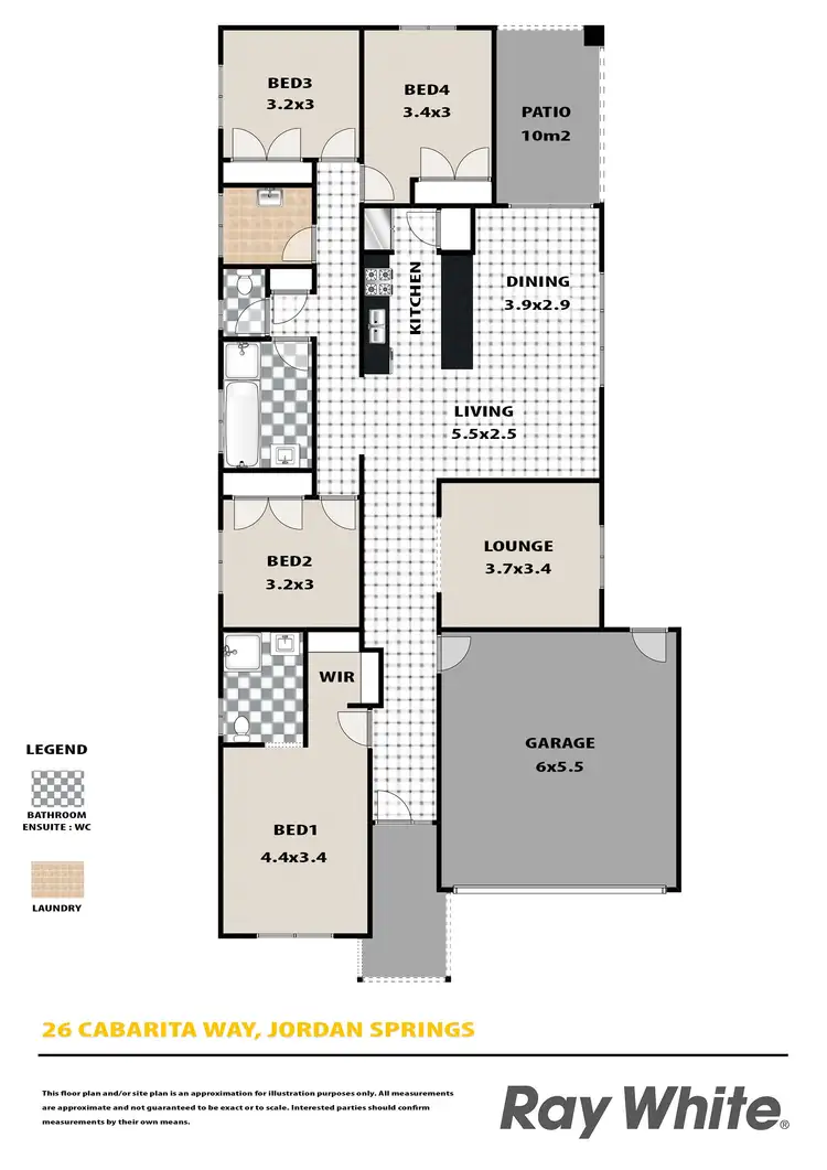 Floorplan of Homely house listing, 26 Cabarita Way, Jordan Springs NSW 2747