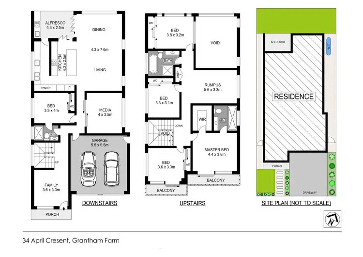 Floorplan of Homely house listing, 34 April Crescent (Grantham Farm), Riverstone NSW 2765