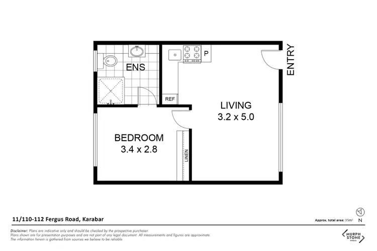 Floorplan of Homely unit listing, 11/110-112 Fergus Road, Karabar NSW 2620